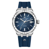 Maurice Lacroix Aikon Automatic Date Blue Dial Blue Silicone Strap Watch For Men - AI6008-SS000-430-4 Buy Now By Maurice Lacroix