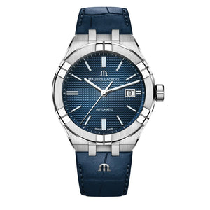 Maurice Lacroix Aikon Automatic Blue Dial Blue Leather Strap Watch For Men - AI6008-ss001-430-1 Buy Now By Maurice Lacroix