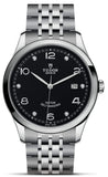 Tudor 1926 Automatic Diamonds Black Dial Silver Steel Strap Watch for Men - M91650-0004
