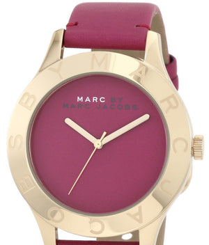 Marc Jacobs Blade Purple Dial Purple Leather Strap Watch for Women - MBM1203 Buy Now By Marc Jacobs