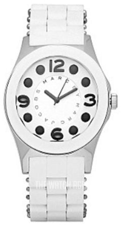 Marc Jacobs Dress White Dial White Silicone Strap Watch for Women - MBM2502 Buy Now By Marc Jacobs