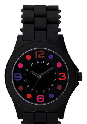 Marc Jacobs Pelly Black Dial Black Silicone Strap Watch for Women - MBM2543 Buy Now By Marc Jacobs