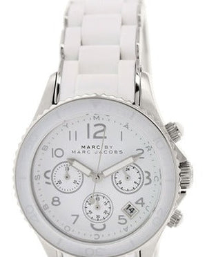 Marc Jacobs Rock White Dial White Silicone Strap Watch for Women - MBM2545 Buy Now By Marc Jacobs