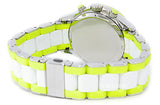 Marc Jacobs Rock Chronograph White Dial White & Green Silicone Strap Watch for Women - MBM2592 Buy Now By Marc Jacobs