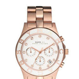 Marc Jacobs Blade Chronograph White Dial Rose Gold Steel Strap Watch for Women - MBM3082 Buy Now By Marc Jacobs