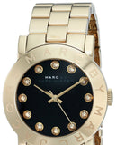 Marc Jacobs Amy Glitz Black Dial Gold Steel Strap Watch for Women - MBM3334 Buy Now By Marc Jacobs