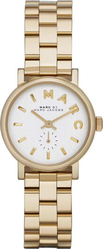 Marc Jacobs Baker White Dial Gold Steel Strap Watch for Women - MBM3247 Buy Now By Marc Jacobs