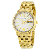 Marc Jacobs Fergus White Dial Gold Steel Strap Watch for Women - MBM8647 Buy Now By Marc Jacobs