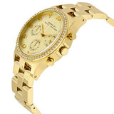 Marc Jacobs Henry Chronograph Gold Dial Gold Steel Strap Watch for Women - MBM3105 Buy Now By Marc Jacobs