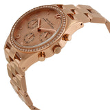 Marc Jacobs Henry Chronograph Rose Gold Dial Rose Gold Steel Strap Watch for Women - MBM3118 Buy Now By Marc Jacobs
