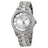 Marc Jacobs Henry Transparent Silver Dial Silver Steel Strap Watch for Women - MBM3337 Buy Now By Marc Jacobs