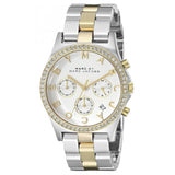 Marc Jacobs Henry Chronograph Silver Dial Two Tone Steel Strap Watch for Women - MBM3197 Buy Now By Marc Jacobs