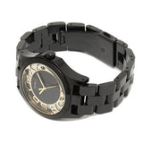 Marc Jacobs Henry Transparent Black Dial Black Steel Strap Watch for Women - MBM3255 Buy Now By Marc Jacobs