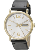 Marc Jacobs Fergus White Dial Black Leather Strap Watch for Men - MBM5081 Buy Now By Marc Jacobs