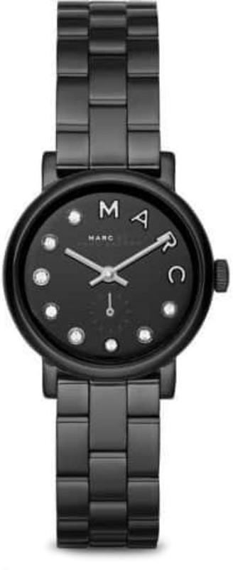 Marc Jacobs Marc Black Dial Black Steel Strap Watch for Women - MBM8673 Buy Now By Marc Jacobs