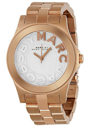 Marc Jacobs Rivera White Dial Rose Gold Steel Strap Watch for Women - MBM3135 Buy Now By Marc Jacobs