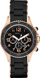 Marc Jacobs Rock Chronograph Black Dial Black Silicone Strap Watch for Women - MBM2553 Buy Now By Marc Jacobs