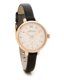 Marc Jacobs Sally White Dial Black Leather Strap Watch for Women - MBM1352 Buy Now By Marc Jacobs