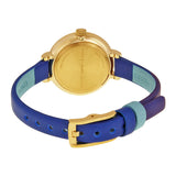 Marc Jacobs Sally White Dial Blue Leather Strap Watch for Women - MBM1354 Buy Now By Marc Jacobs