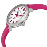 Marc Jacobs Sally White Dial Pink Leather Strap Watch for Women - MBM1353 Buy Now By Marc Jacobs