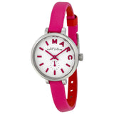 Marc Jacobs Sally White Dial Pink Leather Strap Watch for Women - MBM1353 Buy Now By Marc Jacobs