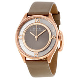 Marc Jacobs Tether Grey Dial Grey Leather Strap Watch for Women - MBM1375 Buy Now By Marc Jacobs