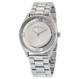 Marc Jacobs Tether Transparent Silver Dial Silver Steel Strap Watch for Women - MBM3412 Buy Now By Marc Jacobs