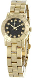 Marc Jacobs Amy Black Dial Gold Steel Strap Watch for Women - MBM3336 Buy Now By Marc Jacobs