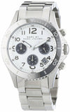 Marc Jacobs Marc Chronograph Silver Dial Silver Steel Strap Watch for Men - MBM3155 Buy Now By Marc Jacobs