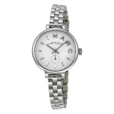 Marc Jacobs Sally White Dial Silver Steel Strap Watch for Women - MBM8642 Buy Now By Marc Jacobs