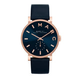 Marc Jacobs Baker Navy Blue Dial Navy Blue Leather Strap Watch for Women - MBM1329 Buy Now By Marc Jacobs