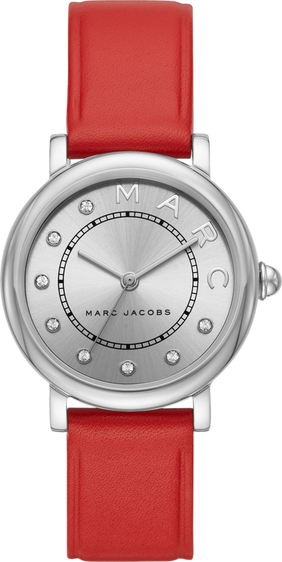 Marc Jacobs Roxy Silver Dial Red Leather Strap Watch for Women - MJ1632 Buy Now By Marc Jacobs