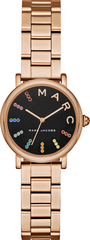 Marc Jacobs Roxy Black Dial Rose Gold Steel Strap Watch for Women - MJ3569 Buy Now By Marc Jacobs