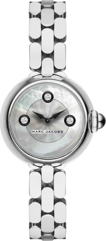 Marc Jacobs Courtney Mother of Pearl White Dial Silver Steel Strap Watch for Women - MJ3459 Buy Now By Marc Jacobs