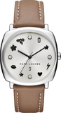 Marc Jacobs Mandy Silver Dial Brown Leather Strap Watch for Women - MJ1563 Buy Now By Marc Jacobs