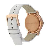Marc Jacobs Baker White Dial White Leather Strap Watch for Women - MBM1283 Buy Now By Marc Jacobs