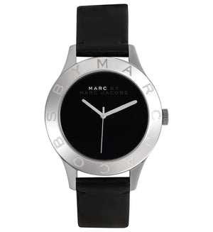 Marc Jacobs Blade Black Dial Black Leather Strap Watch for Women - MBM1205 Buy Now By Marc Jacobs