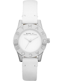Marc Jacobs Mini Blade White Dial White Leather Strap Watch for Women - MBM1206 Buy Now By Marc Jacobs