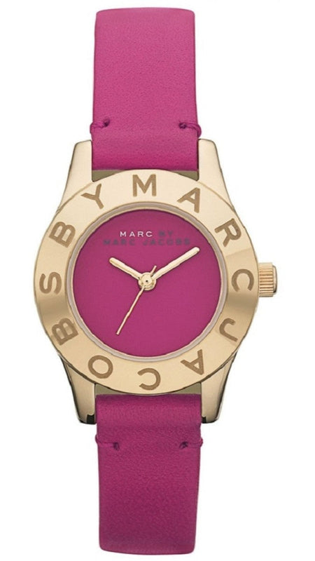 Marc Jacobs Purple Dial Purple Leather Strap Watch for Women - MBM1209 Buy Now By Marc Jacobs
