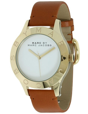 Marc Jacobs Blade White Dial Brown Leather Strap Watch for Women - MBM1218 Buy Now By Marc Jacobs