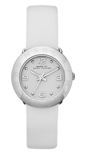 Marc Jacobs Blade White Dial White Leather Strap Watch for Women - MBM1223 Buy Now By Marc Jacobs