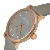 Marc Jacobs Baker Grey Dial Grey Leather Strap Watch for Women - MBM1266 Buy Now By Marc Jacobs