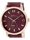Marc Jacobs Baker Maroon Dial Maroon Leather Strap Watch for Women - MBM1267 Buy Now By Marc Jacobs