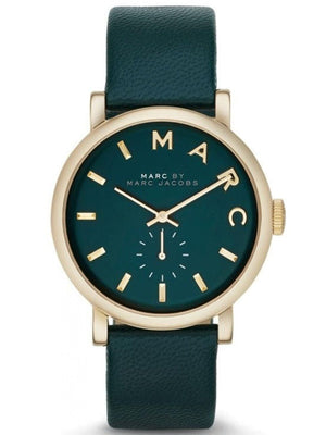Marc Jacobs Baker Green Dial Green Leather Strap Watch for Women - MBM1268 Buy Now By Marc Jacobs