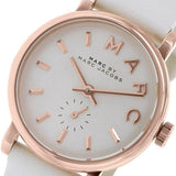 Marc Jacobs Baker White Dial White Leather Strap Watch for Women - MBM1284 Buy Now By Marc Jacobs
