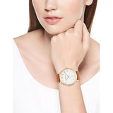 Marc Jacobs Baker White Dial Brown Leather Strap Watch for Womern - MBM1316 Buy Now By Marc Jacobs