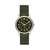 Marc Jacobs Baker Olive Dial Olive Leather Strap Watch for Women - MBM1330 Buy Now By Marc Jacobs