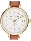 Marc Jacobs Sally White Dial Brown Leather Strap Watch for Women - MBM1351 Buy Now By Marc Jacobs