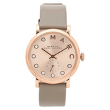 Marc Jacobs Baker Rose Gold Dial Grey Leather Strap Watch for Women - MBM1400 Buy Now By Marc Jacobs
