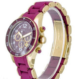 Marc Jacobs Rock Chronograph Purple Dial Purple Silicone Strap Watch for Women - MBM2576 Buy Now By Marc Jacobs